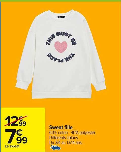 Sweat fille