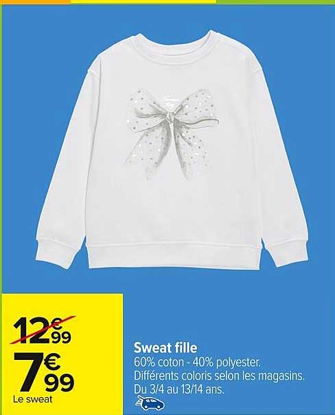 Sweat fille