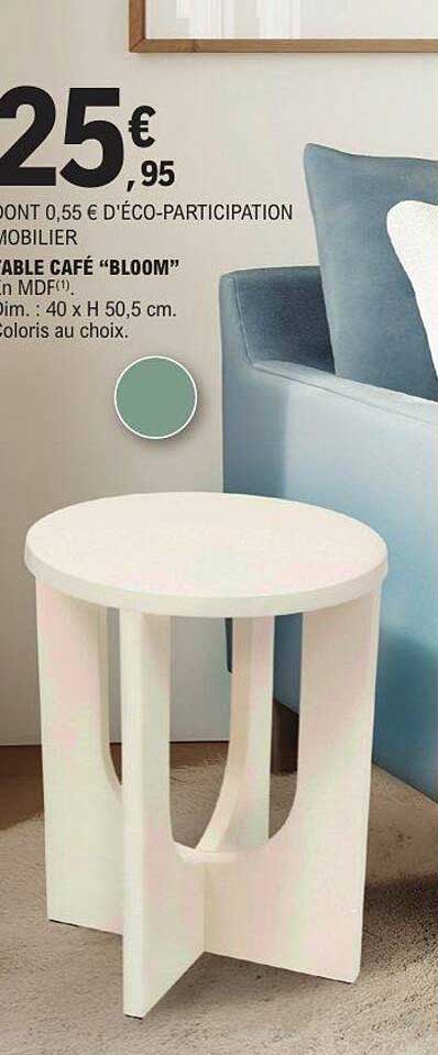TABLE CAFE "BLOOM"