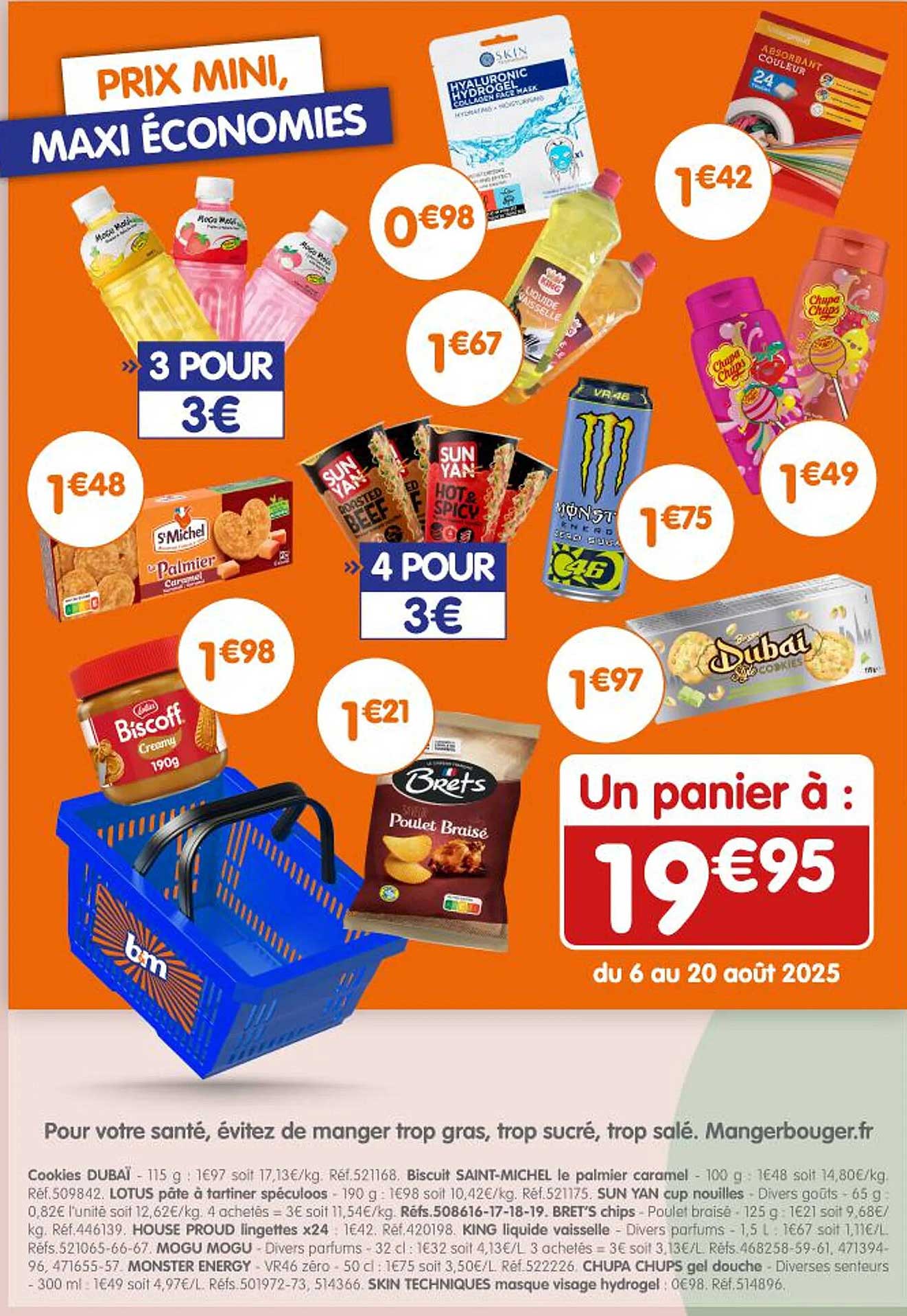Un panier à : 19€95