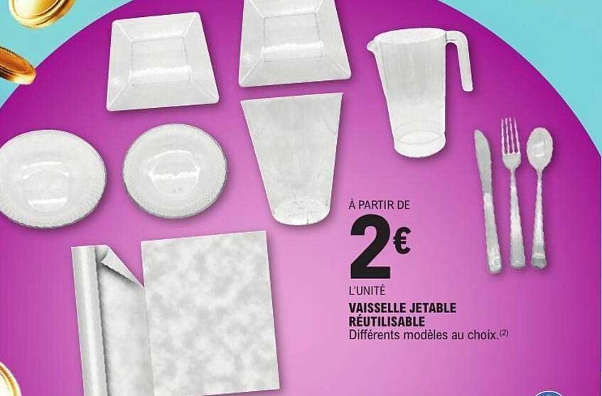 VAISSELLE JETABLE RÉUTILISABLE