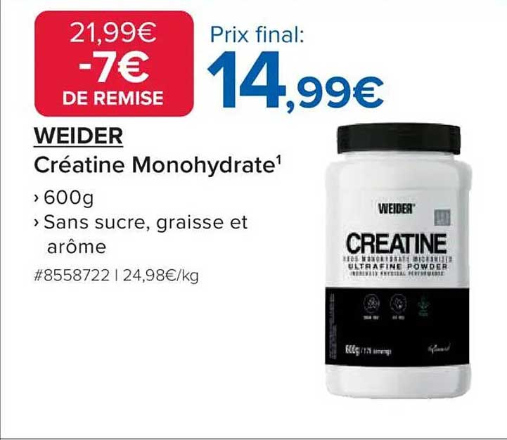 WEIDER Créatine Monohydrate