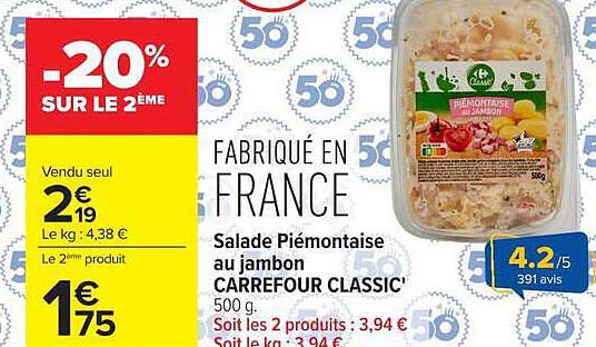 -20% SUR LE 2ÈME