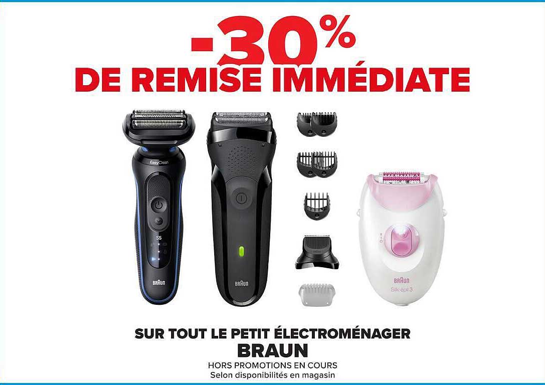 -30% DE REMISE IMMÉDIATE