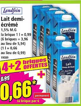 4+2 BRIQUES OFFERTES