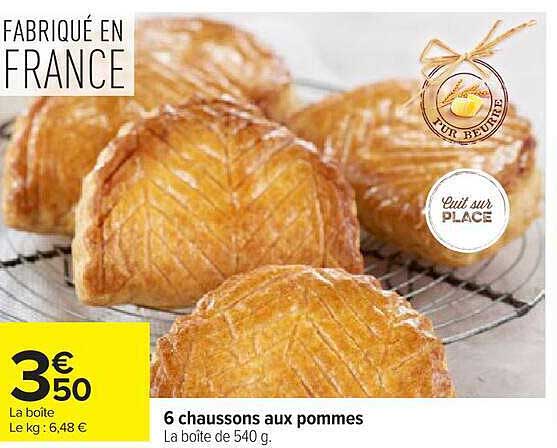 6 chaussons aux pommes