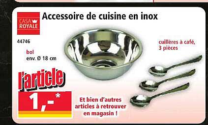 Accessoire de cuisine en inox