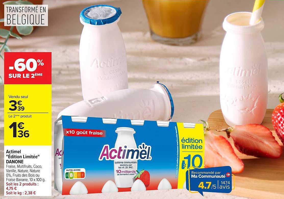 Actimel “Edition Limitée” DANONE