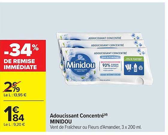 Adoucissant Concentré MINIDOU