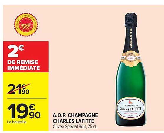A.O.P. CHAMPAGNE CHARLES LAFITTE Cuvée Spécial Brut, 75 cL