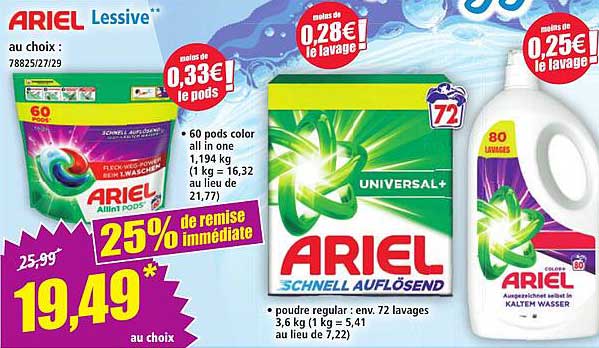 ARIEL Lessive**