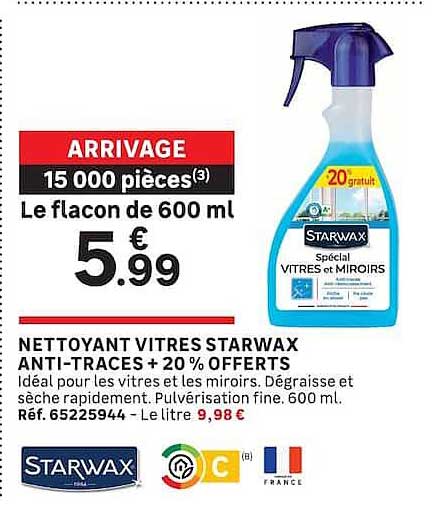ARRIVAGE 15 000 pièces Le flacon de 600 ml