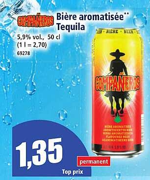 Biere aromatisée** Tequila