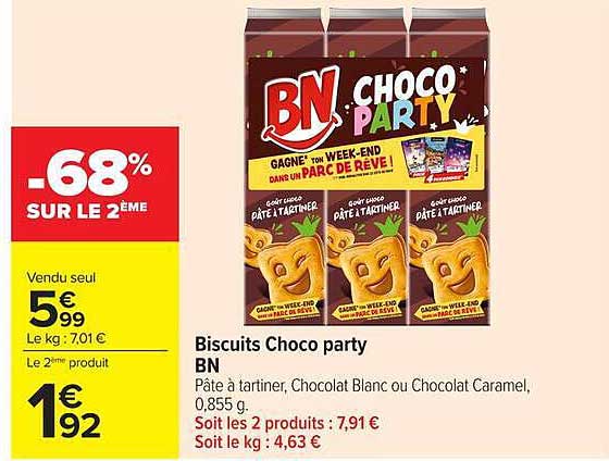 Biscuits Choco party BN