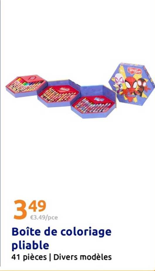 Boîte de coloriage pliable