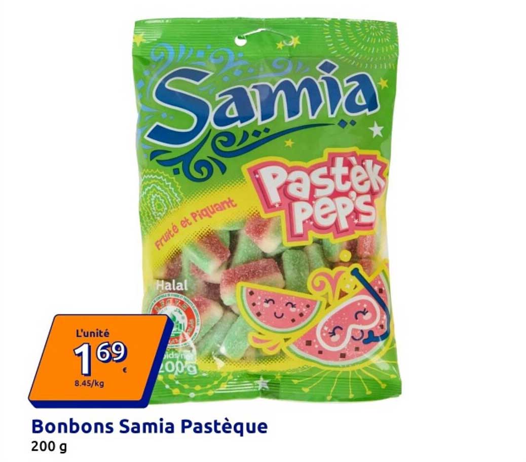 Bonbons Samia Pastèque 200 g