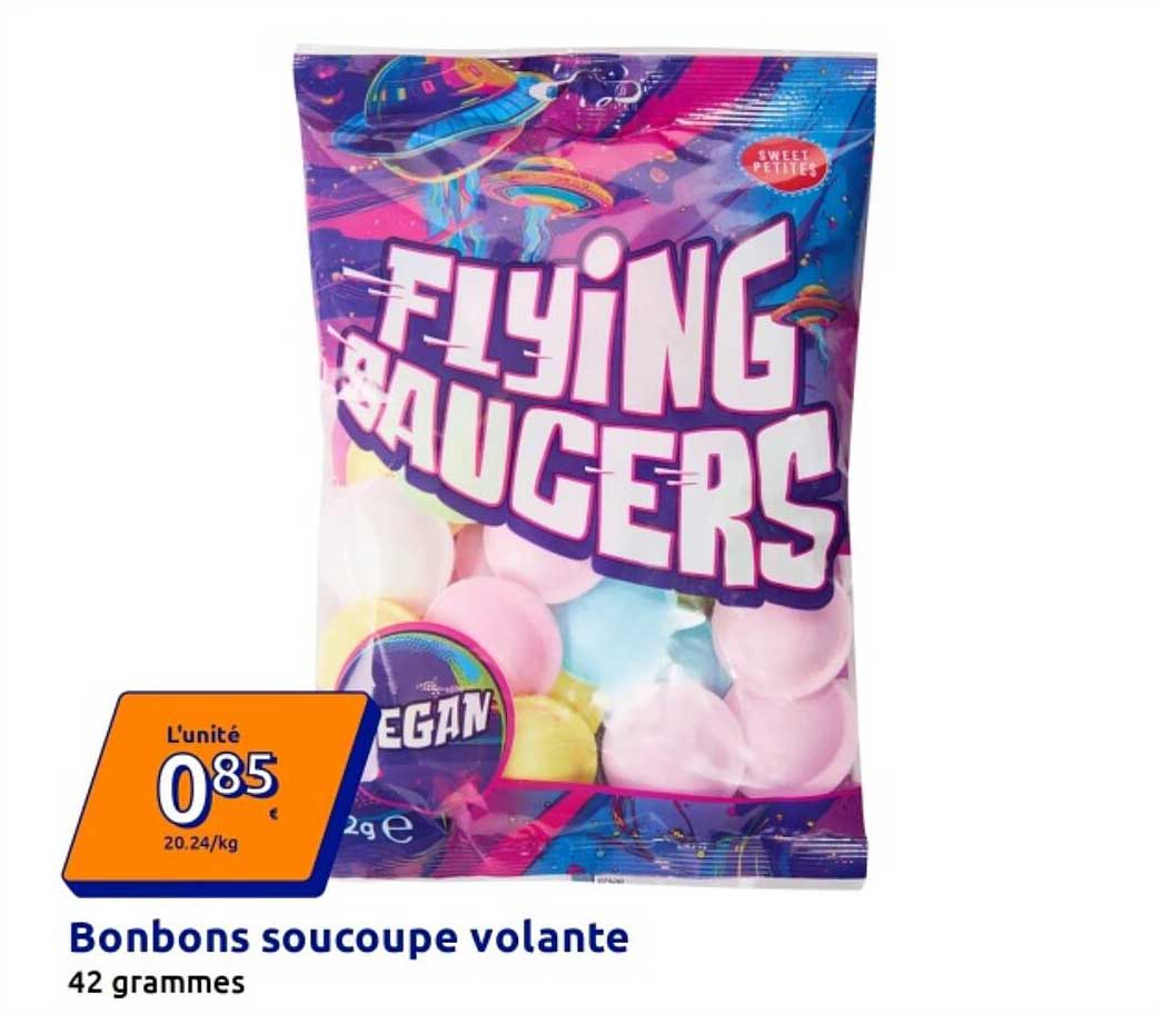 Bonbons soucoupe volante 42 grammes