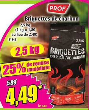 Briquettes de charbon