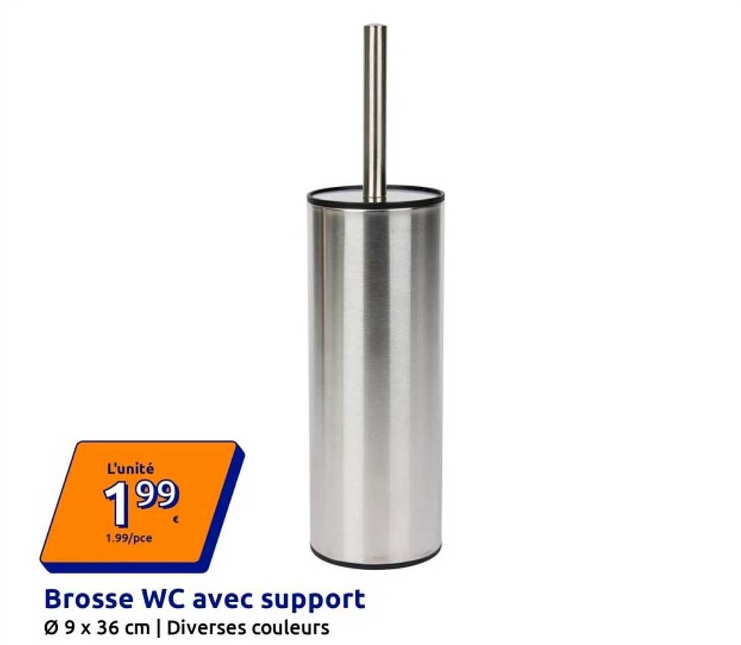 Brosse WC avec support