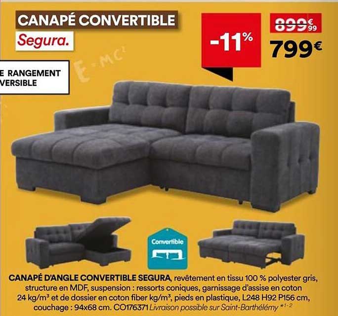 CANAPÉ CONVERTIBLE Segura.
