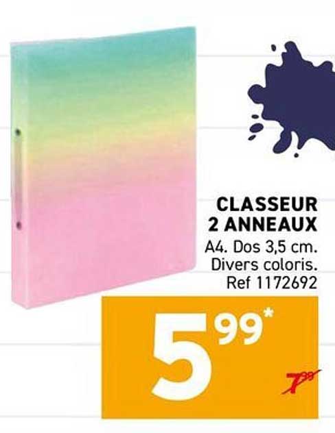CLASSEUR 2 ANNEAUX