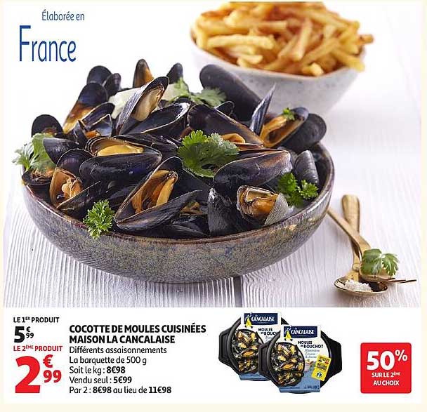 COCOTTE DE MOULES CUISINÉES MAISON LA CANCALAISE