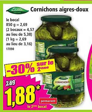 Cornichons aigres-doux