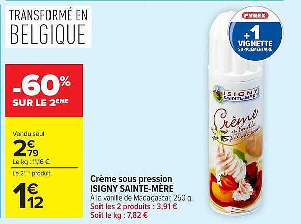 Crème sous pression ISIGNY SAINTE-MÈRE