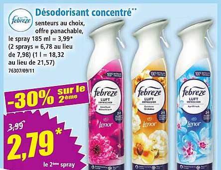 Désodorisant concentré**