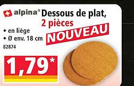 Dessous de plat, 2 pièces NOUVEAU