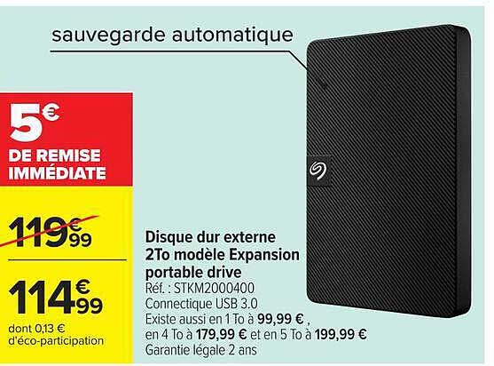 Disque dur externe 2To modèle Expansion portable drive