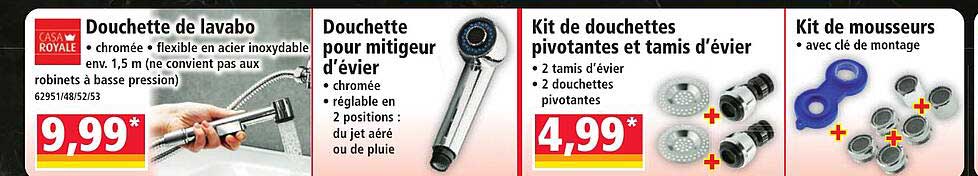Douchette de lavabo