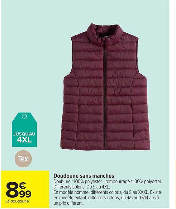 Doudoune sans manches
