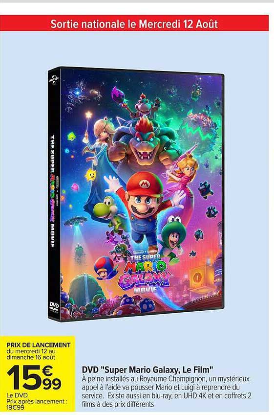 DVD "Super Mario Galaxy, Le Film"