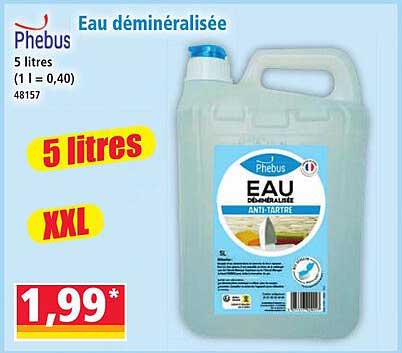 Eau déminéralisée