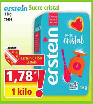 erstein Sucre cristal 1 kg