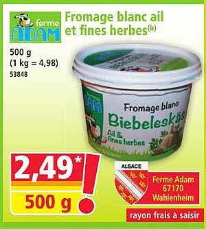 Fromage blanc ail et fines herbes(b)