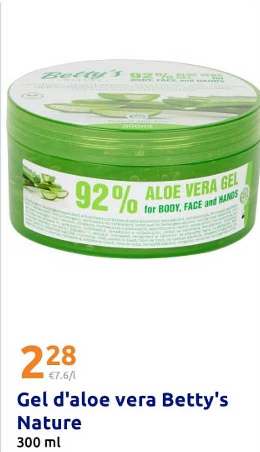 Gel d'aloe vera Betty's Nature