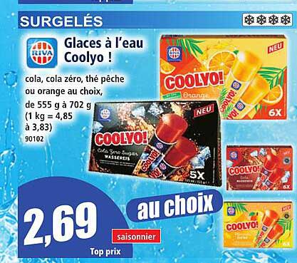 Glaces à l’eau Coolyo !