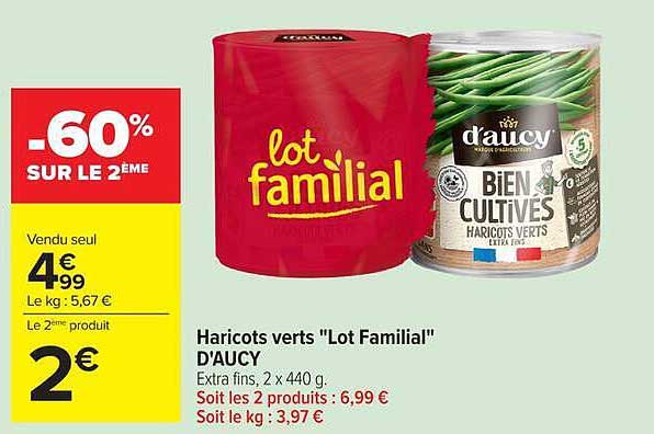 Haricots verts "Lot Familial" D'AUCY