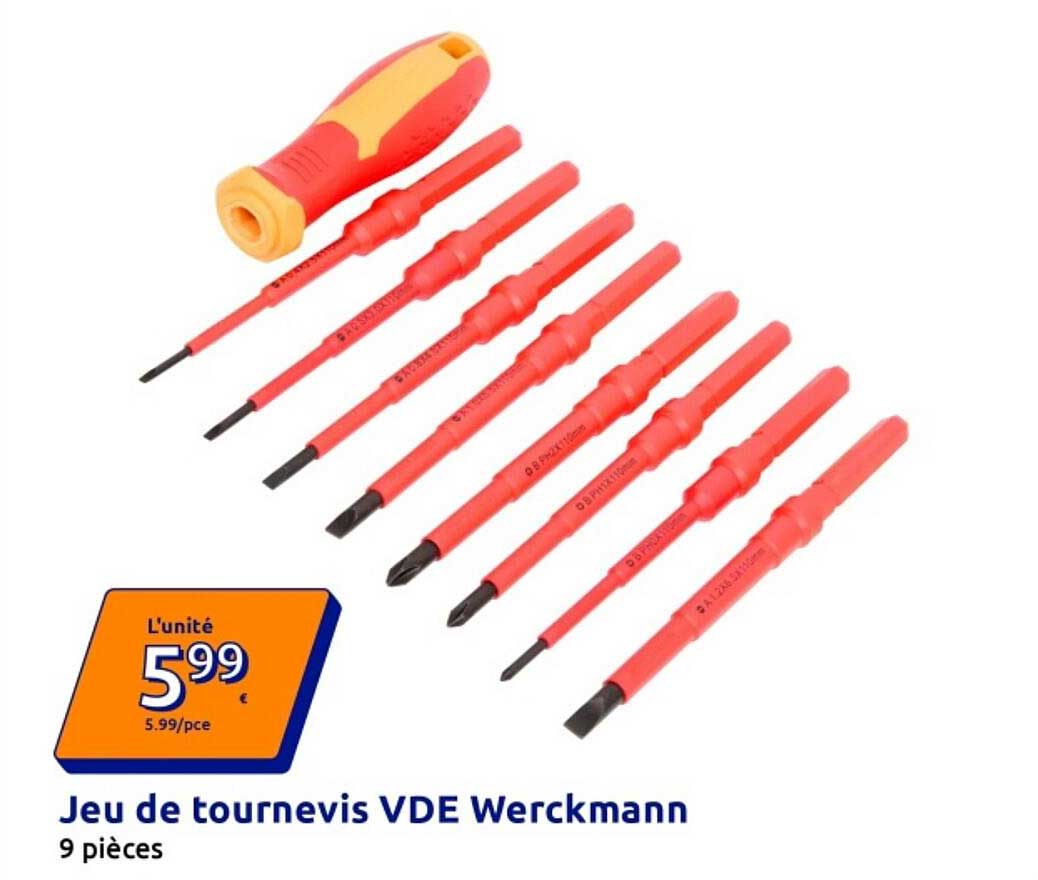 Jeu de tournevis VDE Werckmann