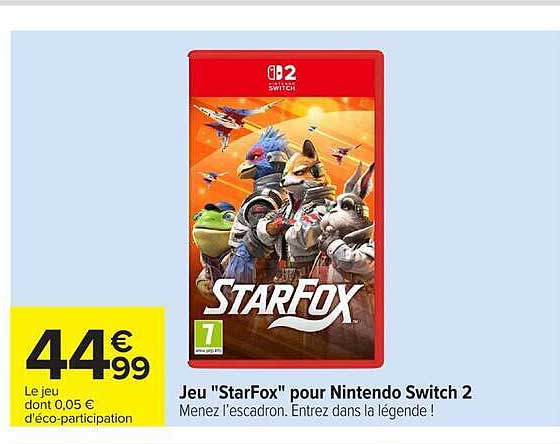 Jeu "StarFox" pour Nintendo Switch 2