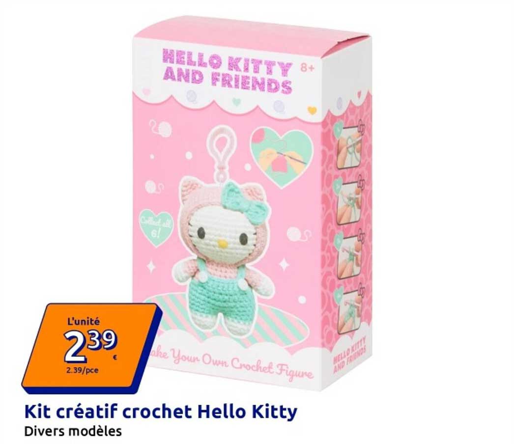 Kit créatif crochet Hello Kitty