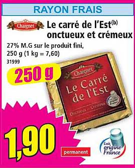 Le carré de l’Est(b) onctueux et crémeux