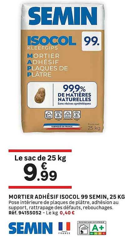 Le sac de 25 kg