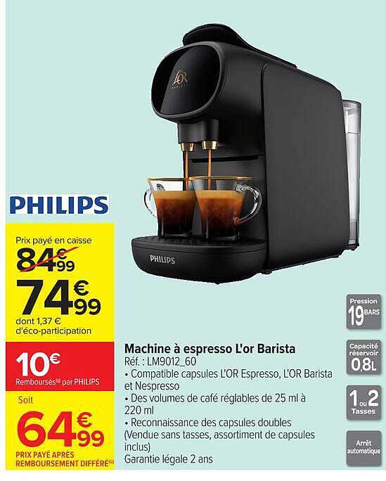 Machine à espresso L'Or Barista