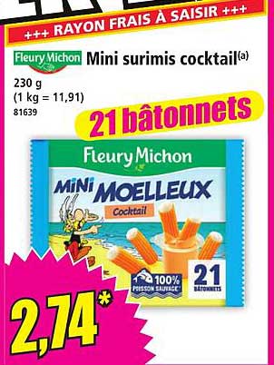 Mini surimis cocktail(a)