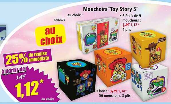Mouchoirs"Toy Story 5"