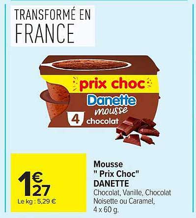 Mousse "Prix Choc" DANETTE