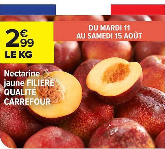 Nectarine jaune FILIÈRE QUALITÉ CARREFOUR